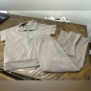 Zenana Outfitters Taupe Casual Set